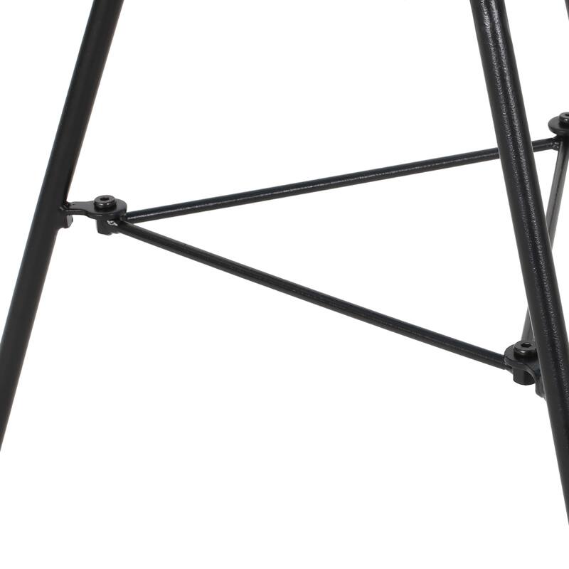 Nusa Outdoor Modern Wicker Side Table with Tempered Glass Top by Christopher Knight Home