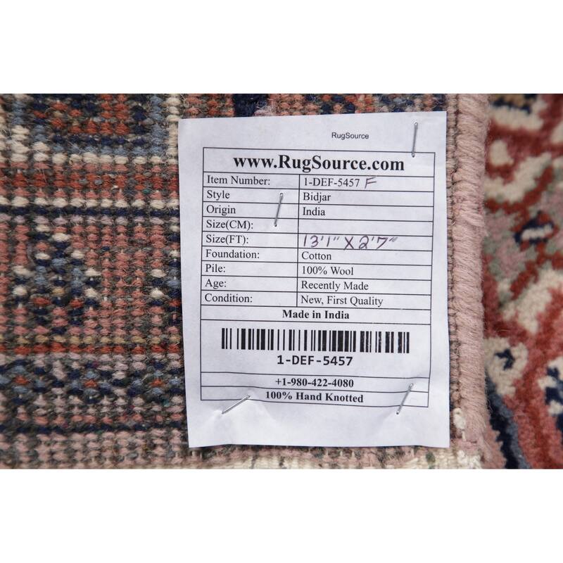 Persian Bidjar Carpet Taditional Hand Knotted Wool Oriental Indian Rug