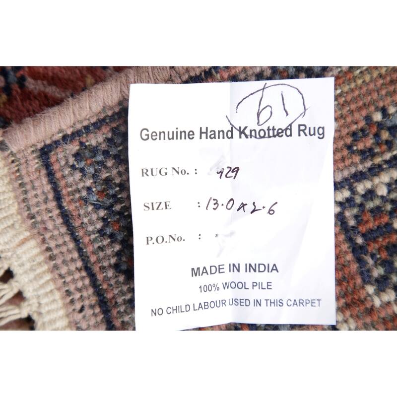 Persian Bidjar Carpet Taditional Hand Knotted Wool Oriental Indian Rug