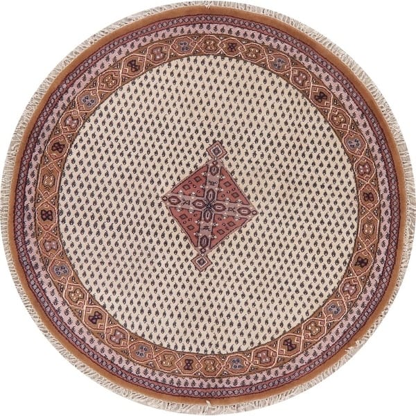 Persian Traditional Rug Hand Knotted Indian Oriental Wool Carpet