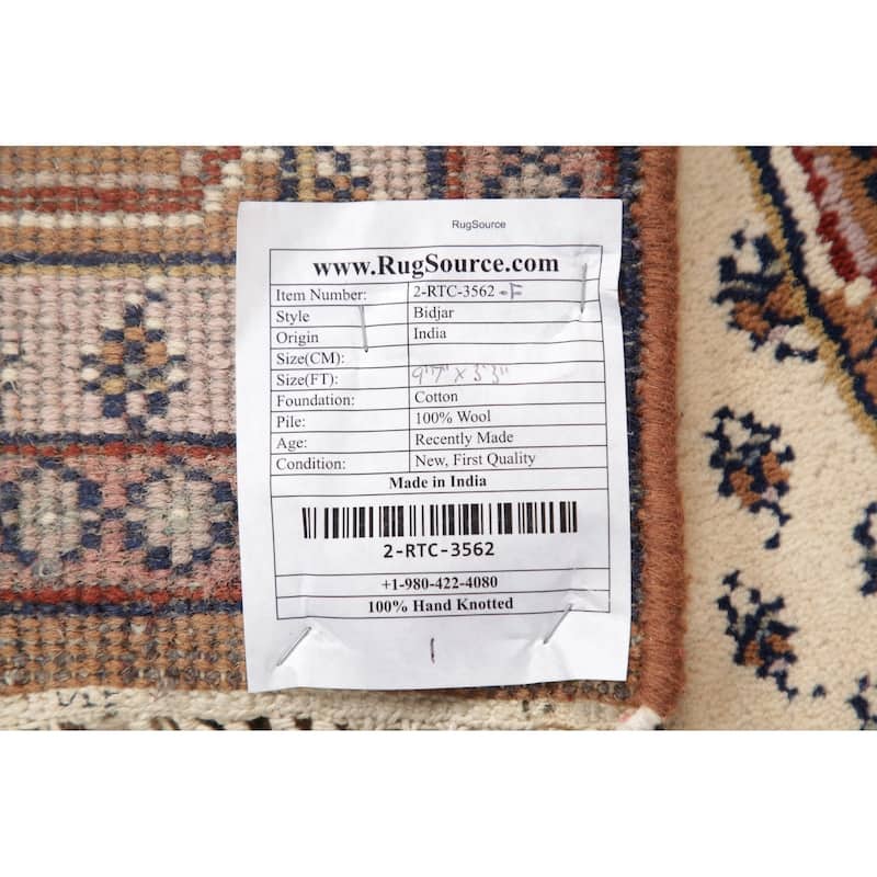 Persian Traditional Rug Hand Knotted Indian Oriental Wool Carpet