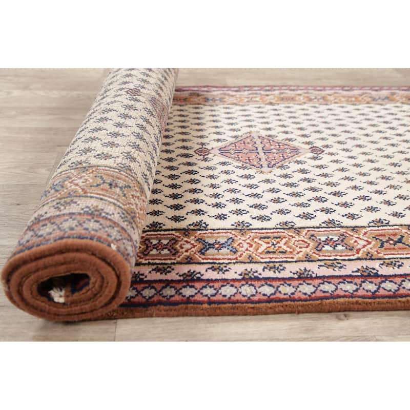Persian Traditional Rug Hand Knotted Indian Oriental Wool Carpet