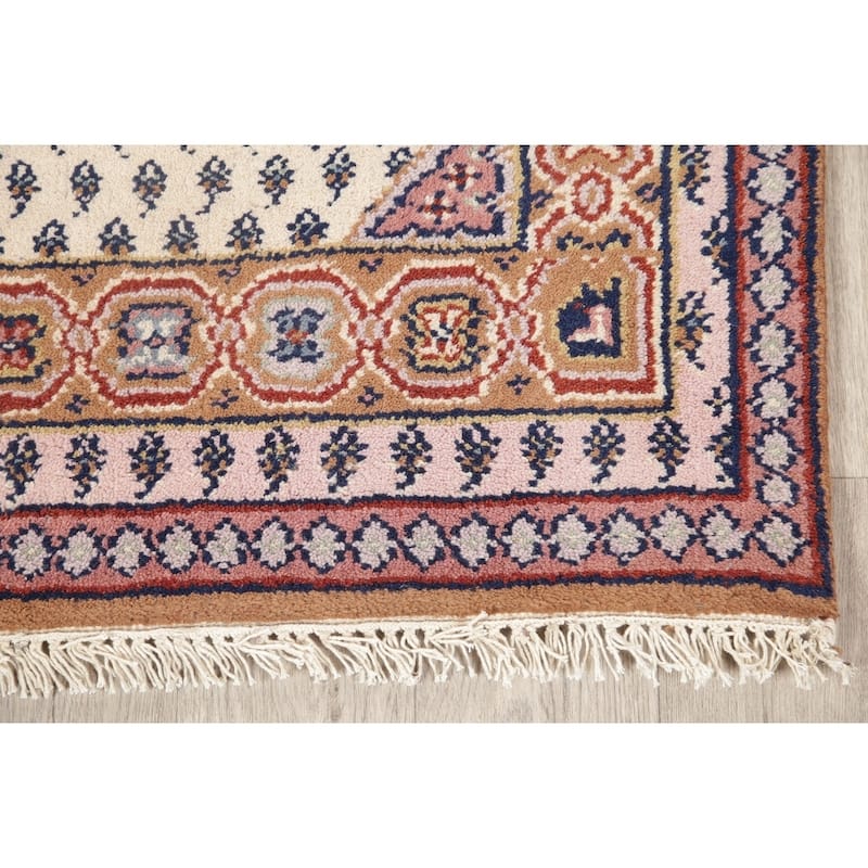 Persian Traditional Rug Hand Knotted Indian Oriental Wool Carpet