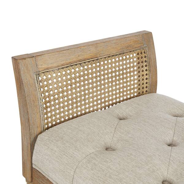 Shop Martha Stewart Isla Natural Accent Bench With Arms Free