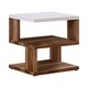 Kester Contemporary Natural Tone End Table by FOA - Thumbnail 2