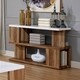 Kester Contemporary Natural Tone Sofa Table by FOA - Thumbnail 0