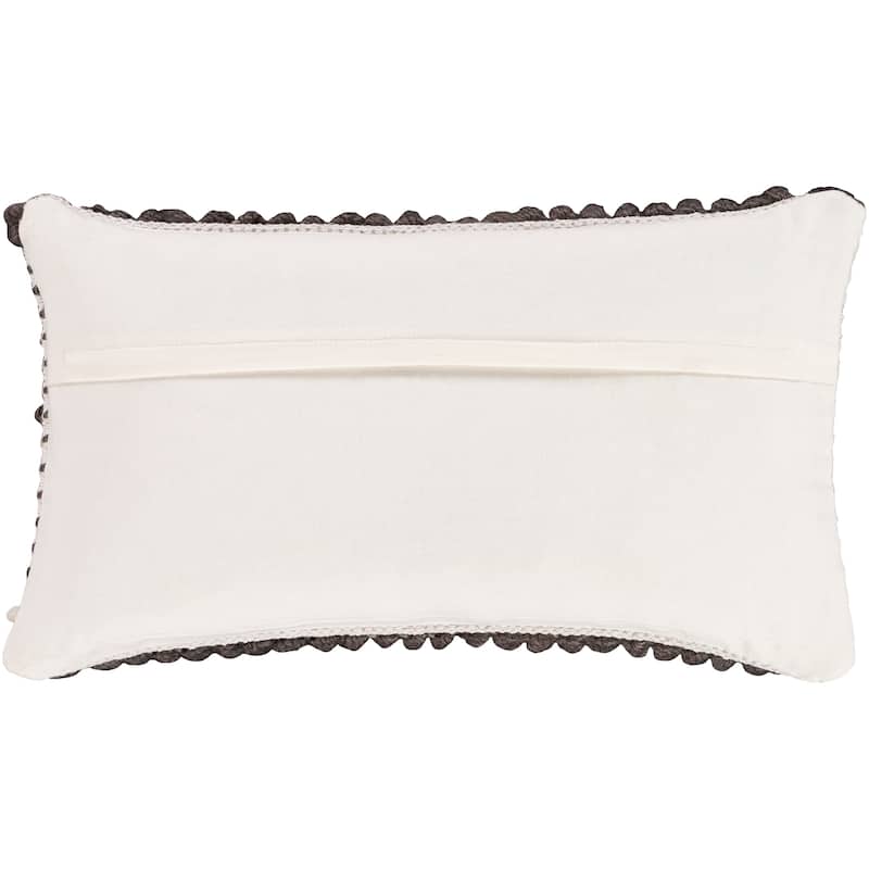 Audra Bohemian Textured 22x14-inch Lumbar Throw Pillow Cover