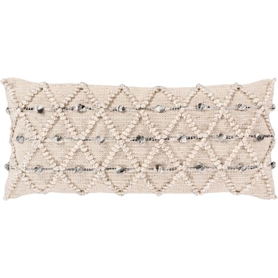 Livabliss Audra Bohemian Textured 32x14-inch Lumbar Throw Pillow Cover