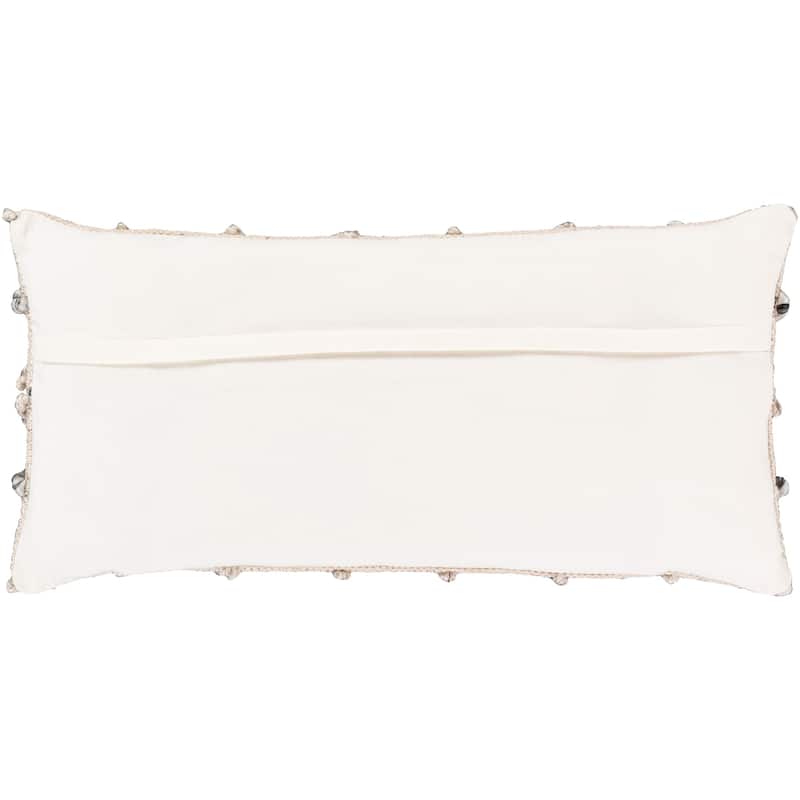Livabliss Audra Bohemian Textured 32x14-inch Lumbar Throw Pillow Cover