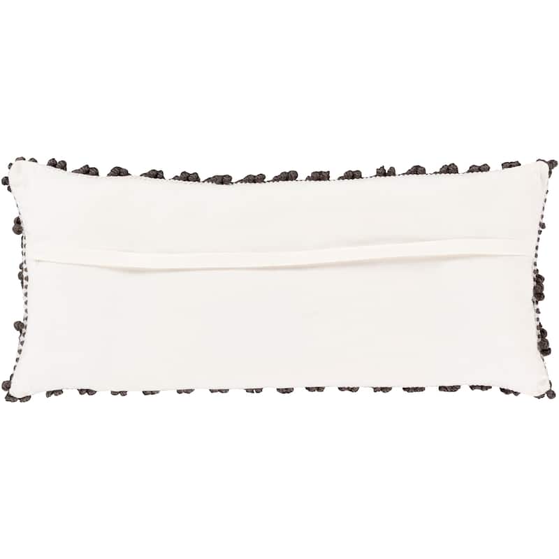 Livabliss Audra Bohemian Textured 32x14-inch Lumbar Throw Pillow Cover