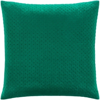 Curated Nomad Sawyer Velvet Stitched Pillow Cover Emerald Decorative Pillow