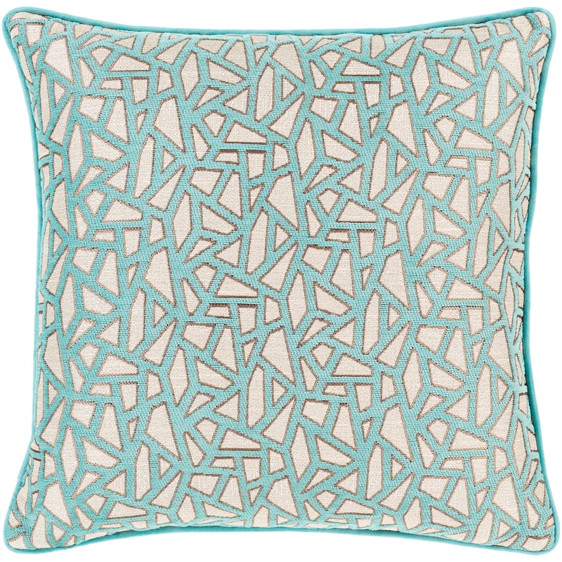Artistic Weavers Brier Jacquard Mosaic 18-inch Poly or Feather Down Throw Pillow
