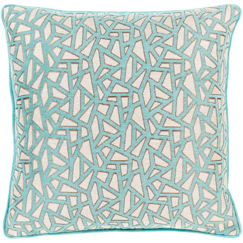 Artistic Weavers Brier Jacquard Mosaic 18-inch Poly or Feather Down Throw Pillow