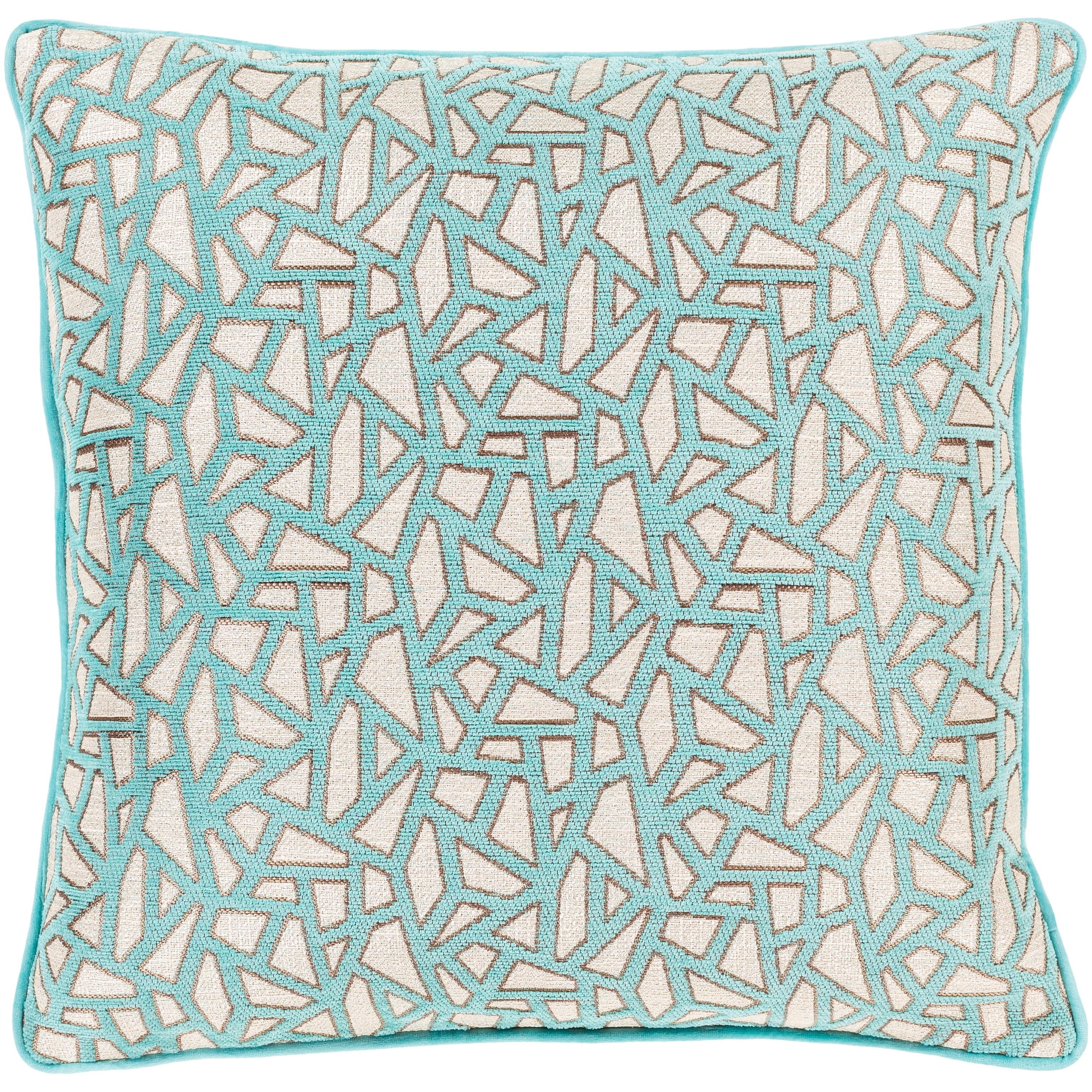 Artistic Weavers Brier Jacquard Mosaic 18-inch Poly or Feather Down Throw Pillow