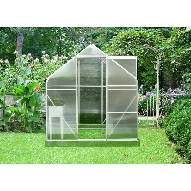 Hanover 6 X 6 Walk-in Greenhouse W Aluminum Frame, Galvanized Steel 