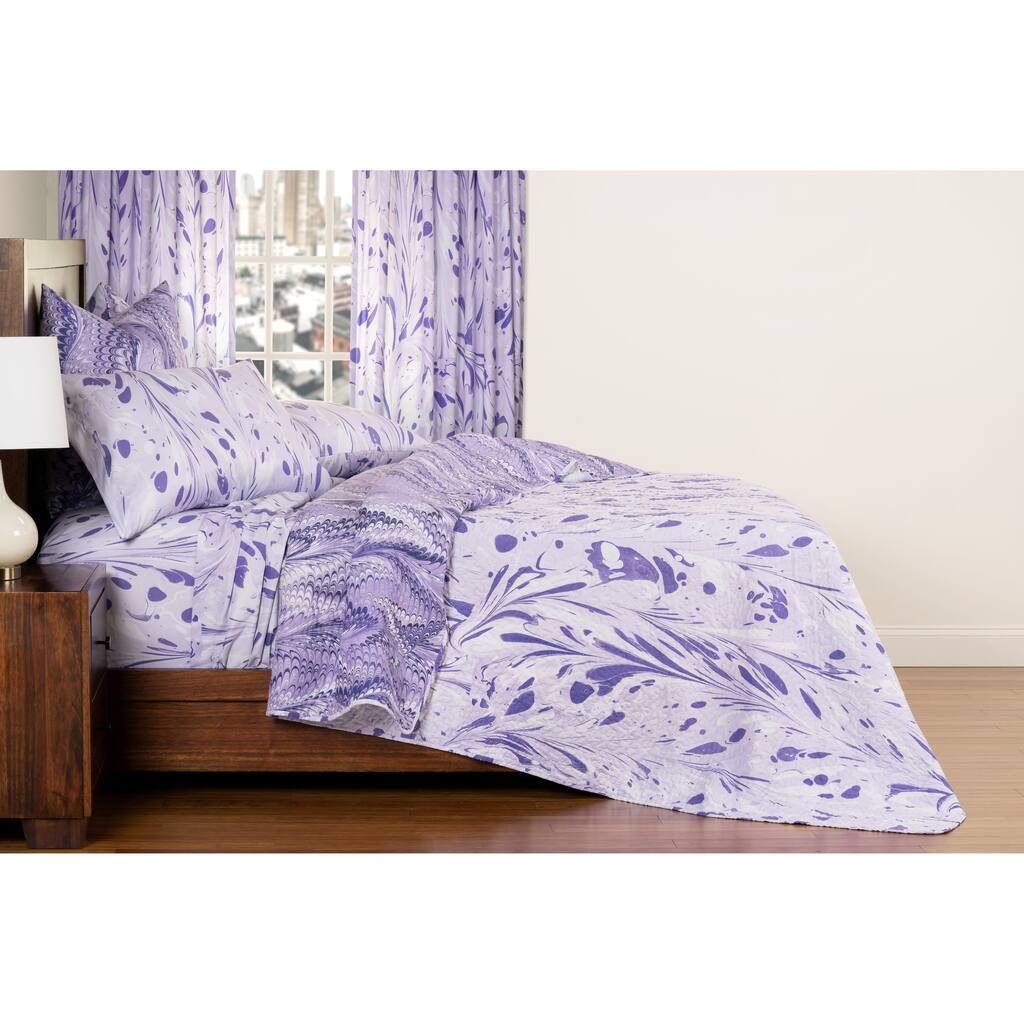 The Art of Marbling Electrify/ Landslide Reversible Luxury Quilt