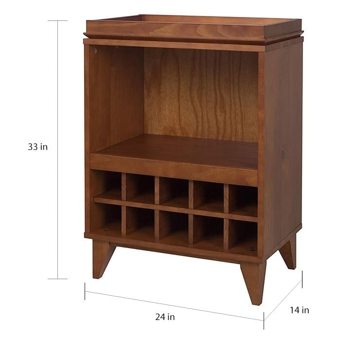 Carson Carrington Bobergsudde Wine Liquor 10 Bottles Floor Rack Cabinet