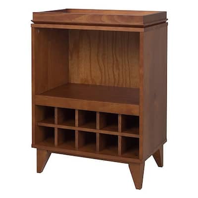 Carson Carrington Bobergsudde Wine Liquor 10 Bottles Floor Rack Cabinet
