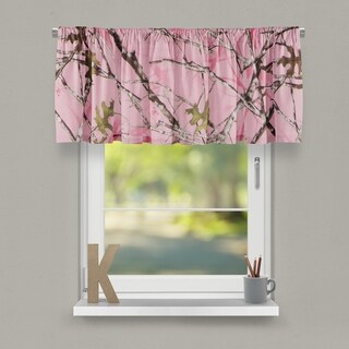 Camo Baby Pink Window Valance (Approximately 54"x23") - N/A