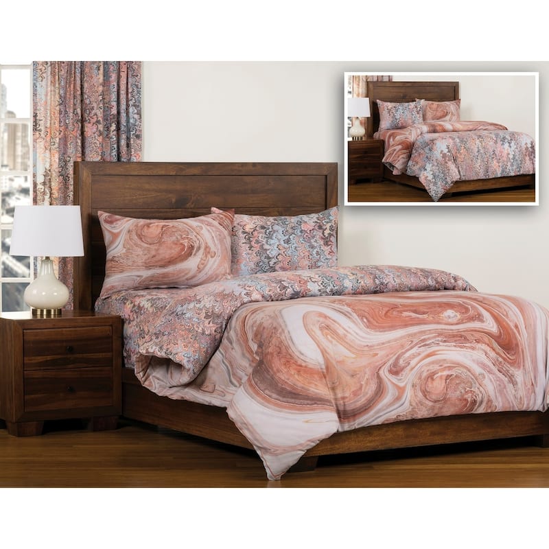 Siscovers Bedrock/ Bouquet Reversible Luxury Duvet Cover