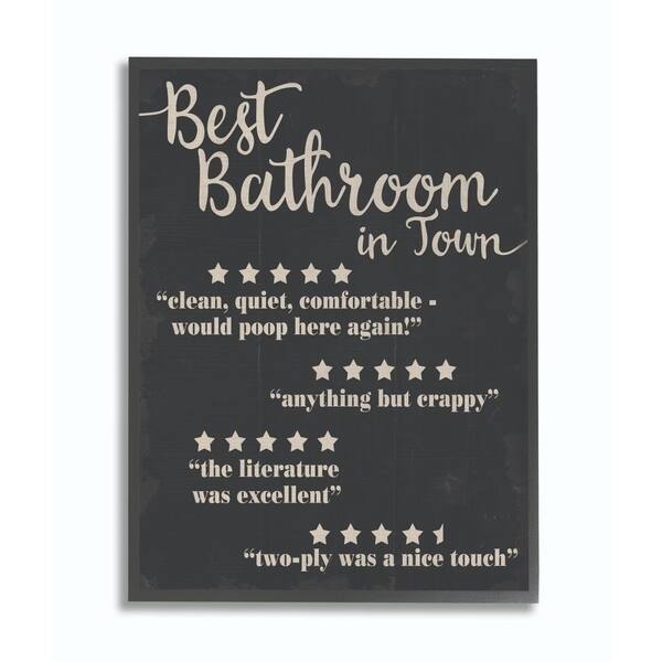 Stupell Industries Best Bathroom Five Star Black Funny Word Design Framed Wall Art Proudly Made In Usa Stupell Industries Best Bathroom Five Star Black Funny Word Design Framed Wall Art Proudly Made In Usa