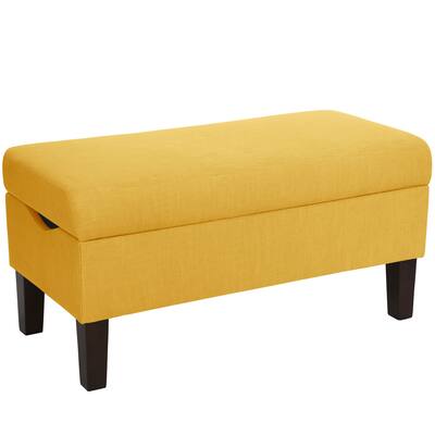 Skyline Furniture Storage Bench in Linen - N/A