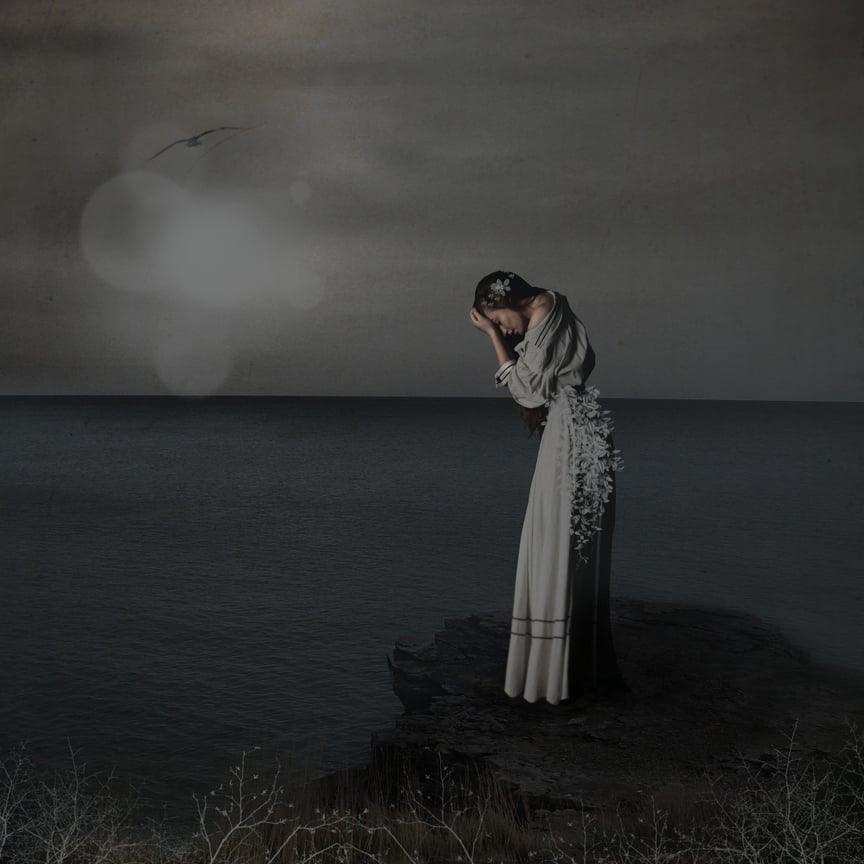 CANVAS So Far Away Ocean View by Ellen McDermott