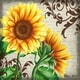 CANVAS A Day in the Garden with Sunflowers by Sheri Hart Graphic Art ...