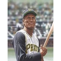 CANVAS Roberto Clemente on Deck by Darryl Vlasak Art Painting