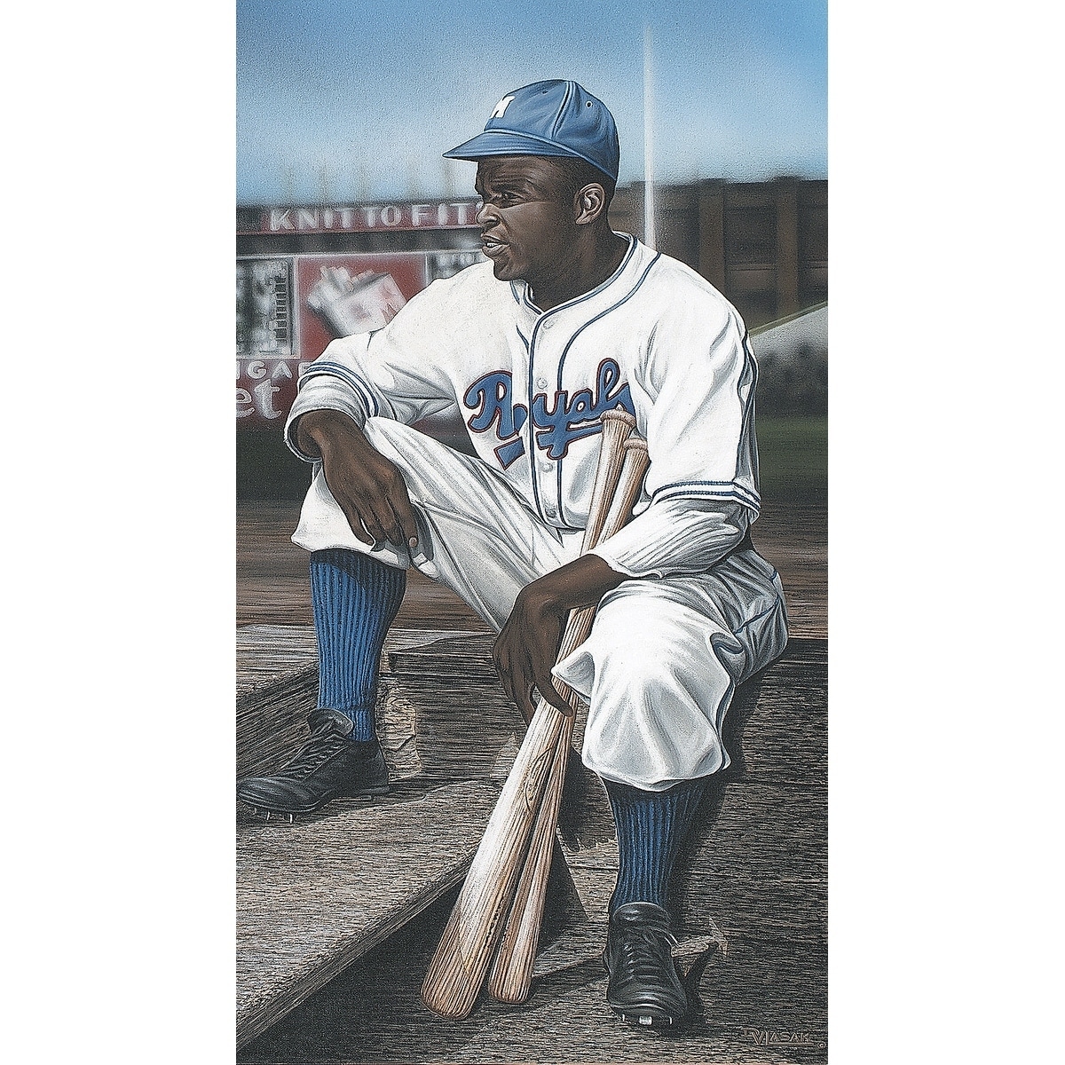 Jackie Robinson Minor League Royals' Giclee Print - Darryl Vlasak