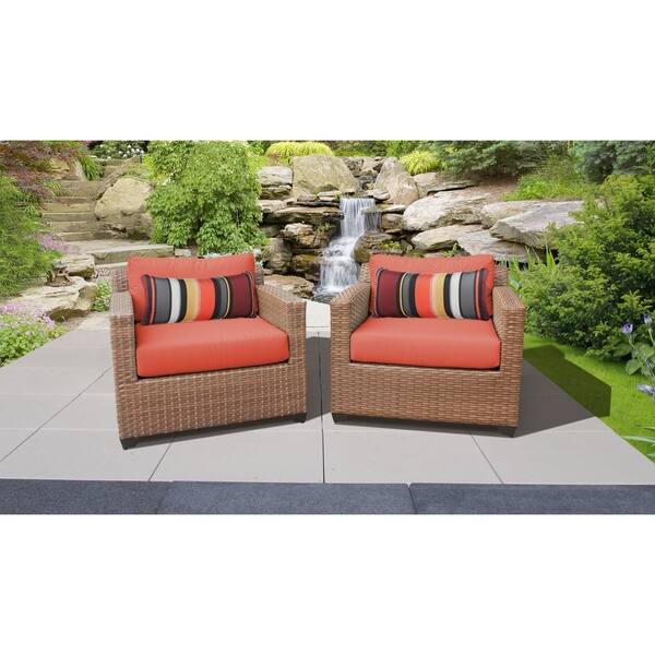 Shop Black Friday Deals On Laguna 2 Piece Outdoor Wicker Patio Furniture Set 02b Overstock 29132140