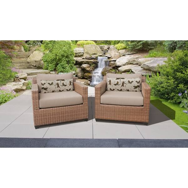 Shop Laguna 2 Piece Outdoor Wicker Patio Furniture Set 02b
