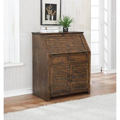 Mellie 1-drawer Secretary Desk with Two-door Cabinet