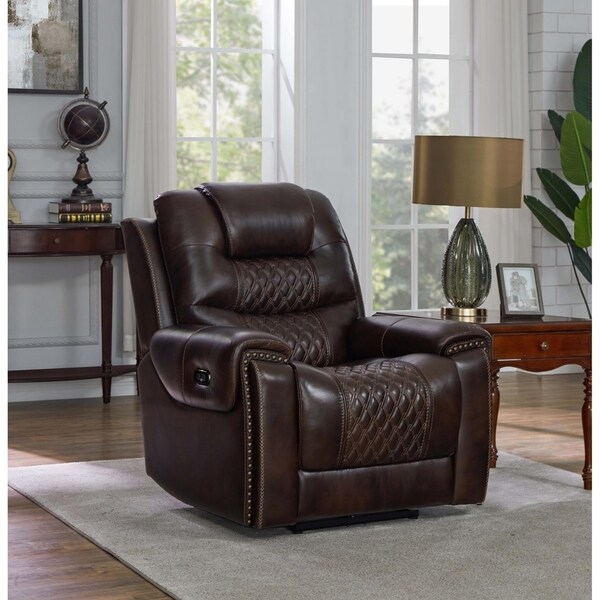Fleming Cushion Back Upholstered Power^2 Recliner