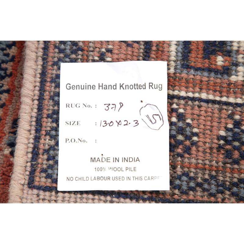 Botemir Indian Rug Oriental Hand Knotted Wool Persian Style Carpet