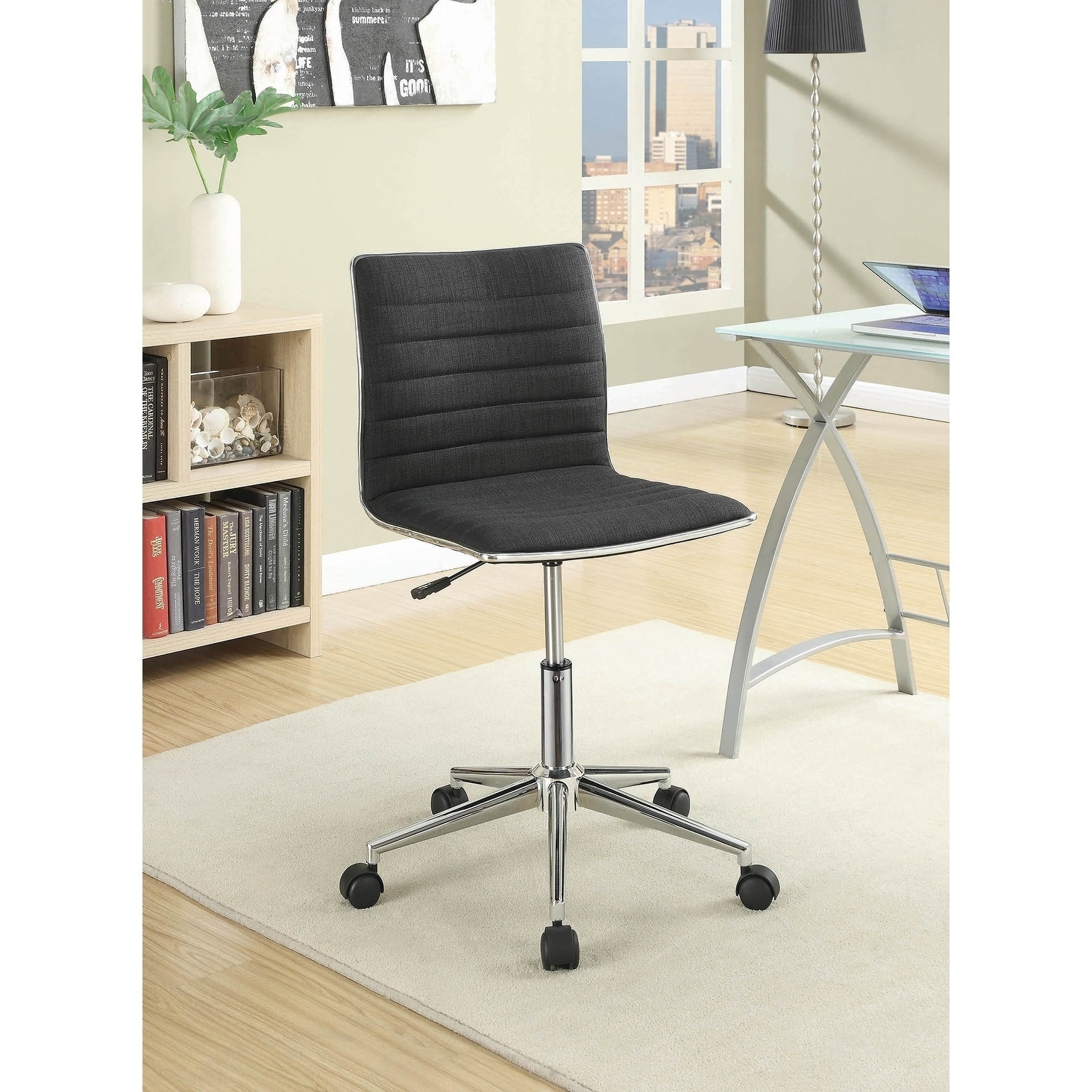 Shop Chelmsford Tilt Armless Office Chair With Casters Free