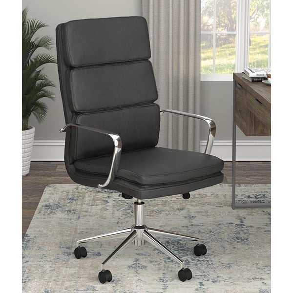 Shop Amos Upholstered Office Chair With Casters Free Shipping