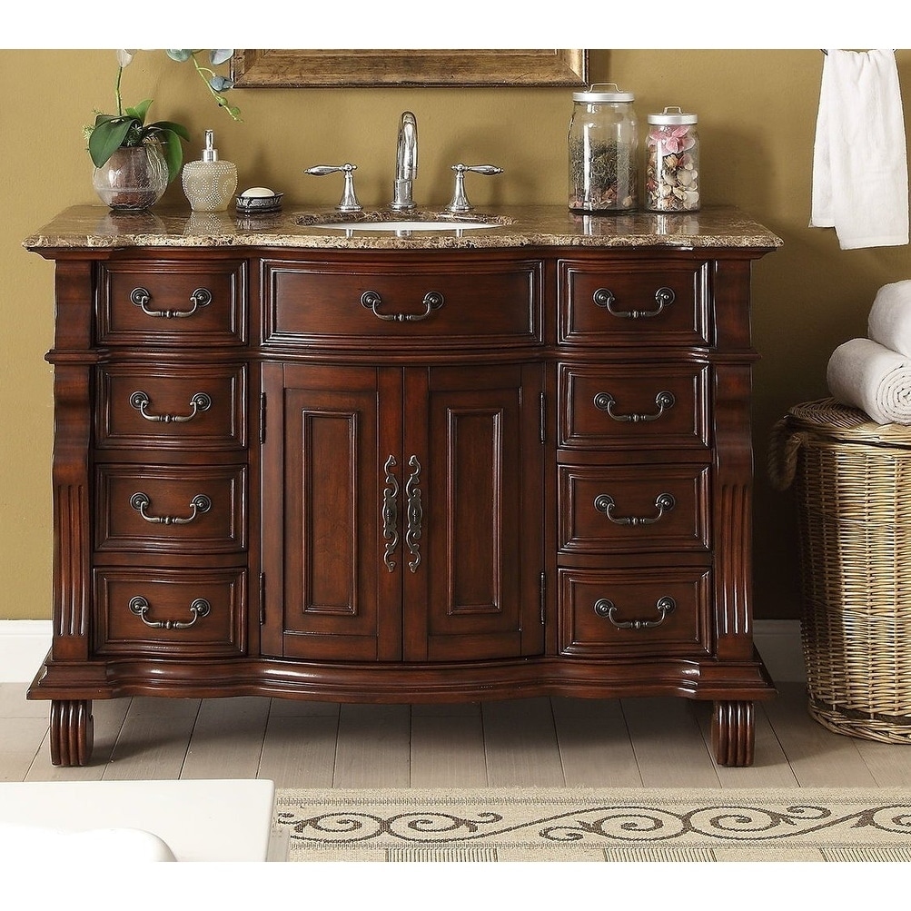 Shop Black Friday Deals On 50 Benton Collection Hopkinton Colonial Bathroom Vanity Overstock 29138765