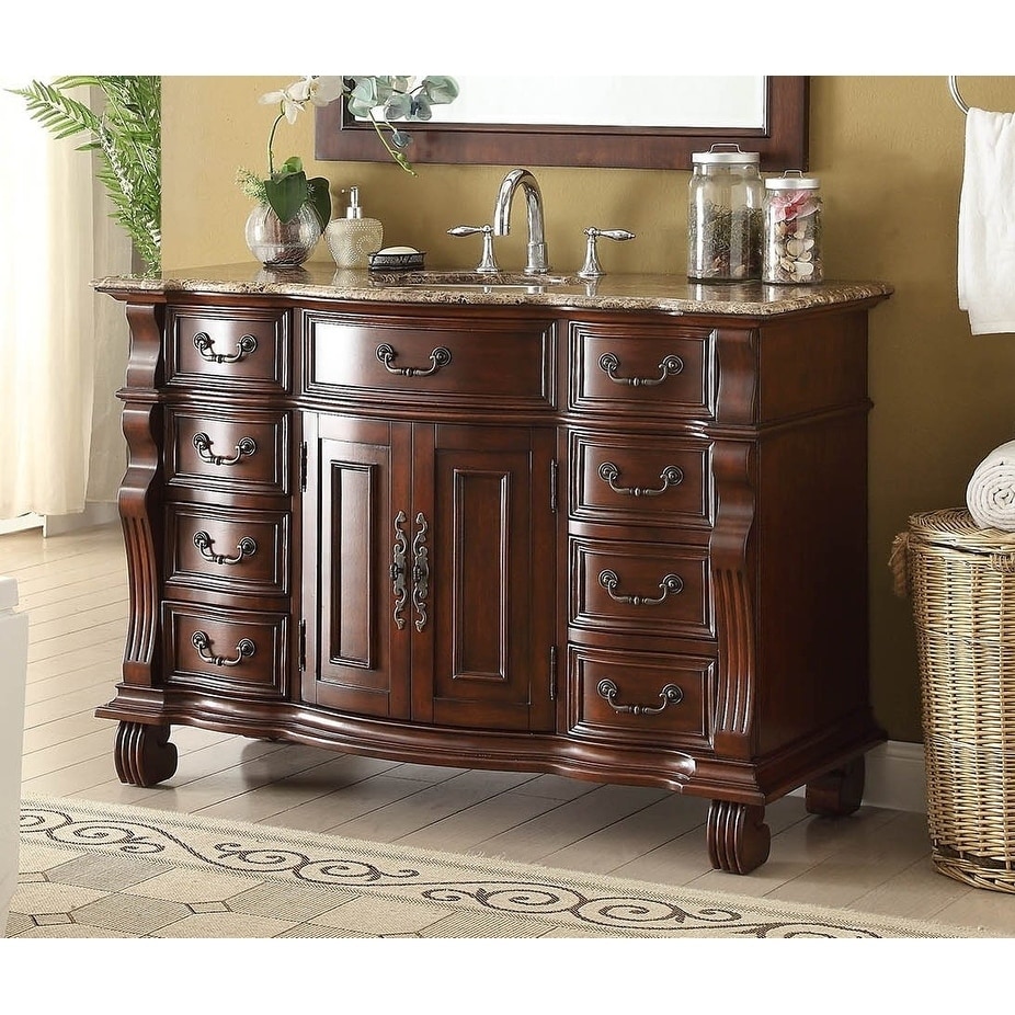 Shop Black Friday Deals On 50 Benton Collection Hopkinton Colonial Bathroom Vanity Overstock 29138765