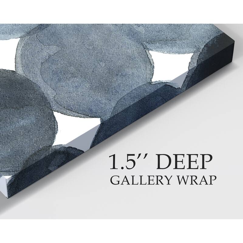 Blue Grey Density I -Gallery Wrapped Canvas