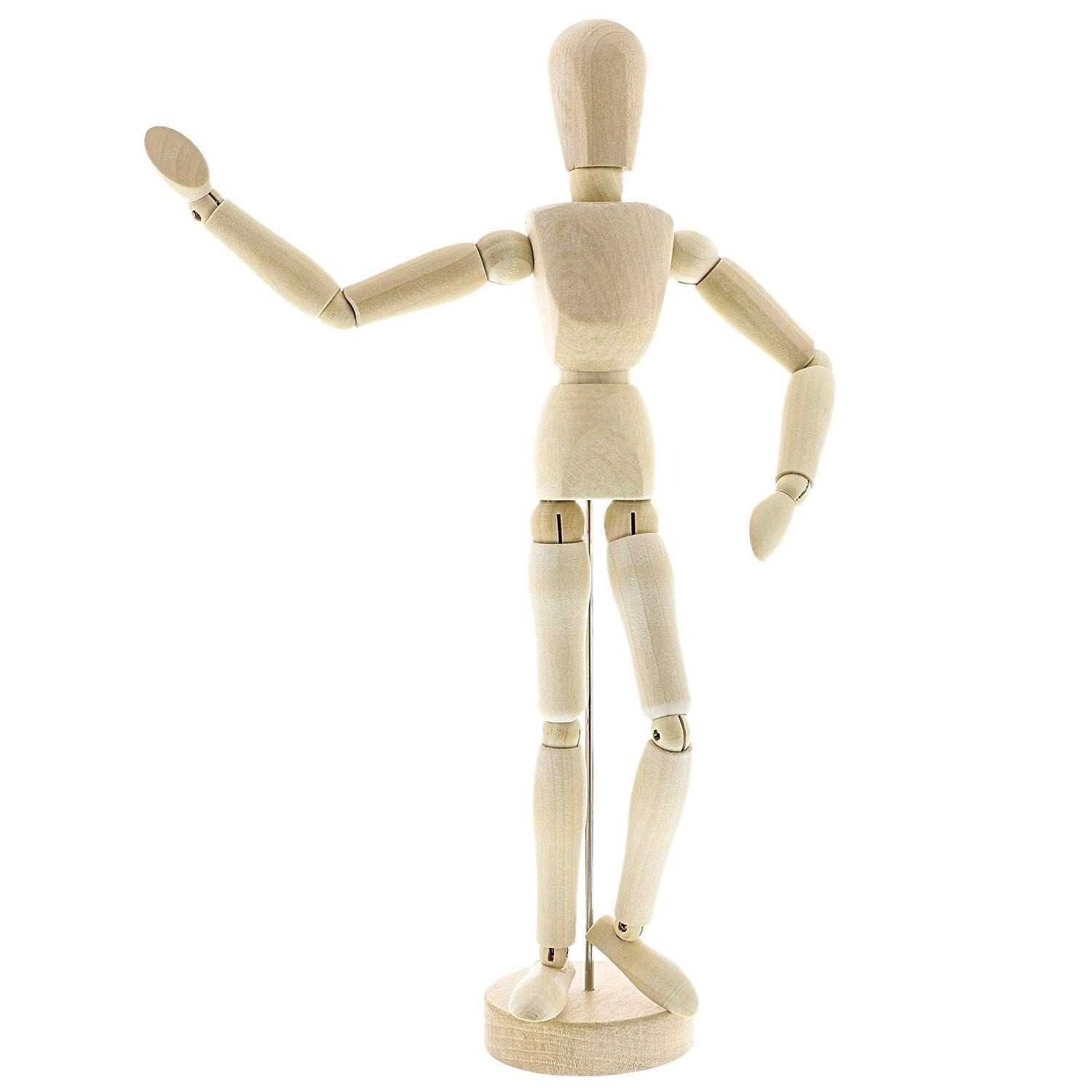 Sketch of Wooden Posable Drawing Figure for Artists on Abstract