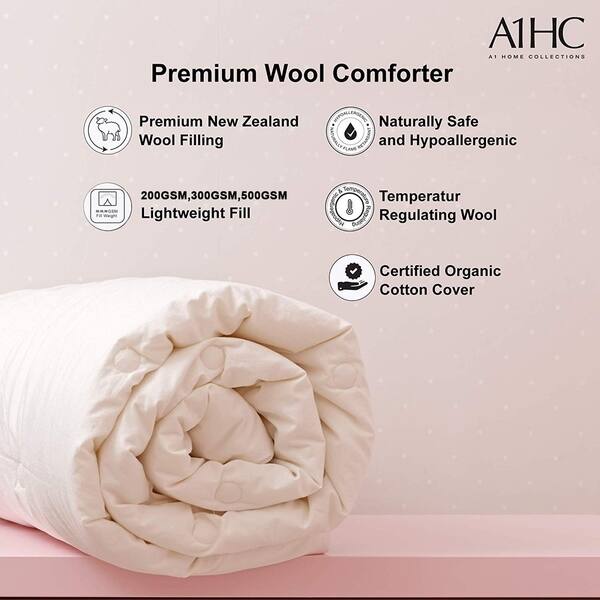 Shop Lightweight 3in1 Wool Duvet Insert 233tc Organic Cotton 200