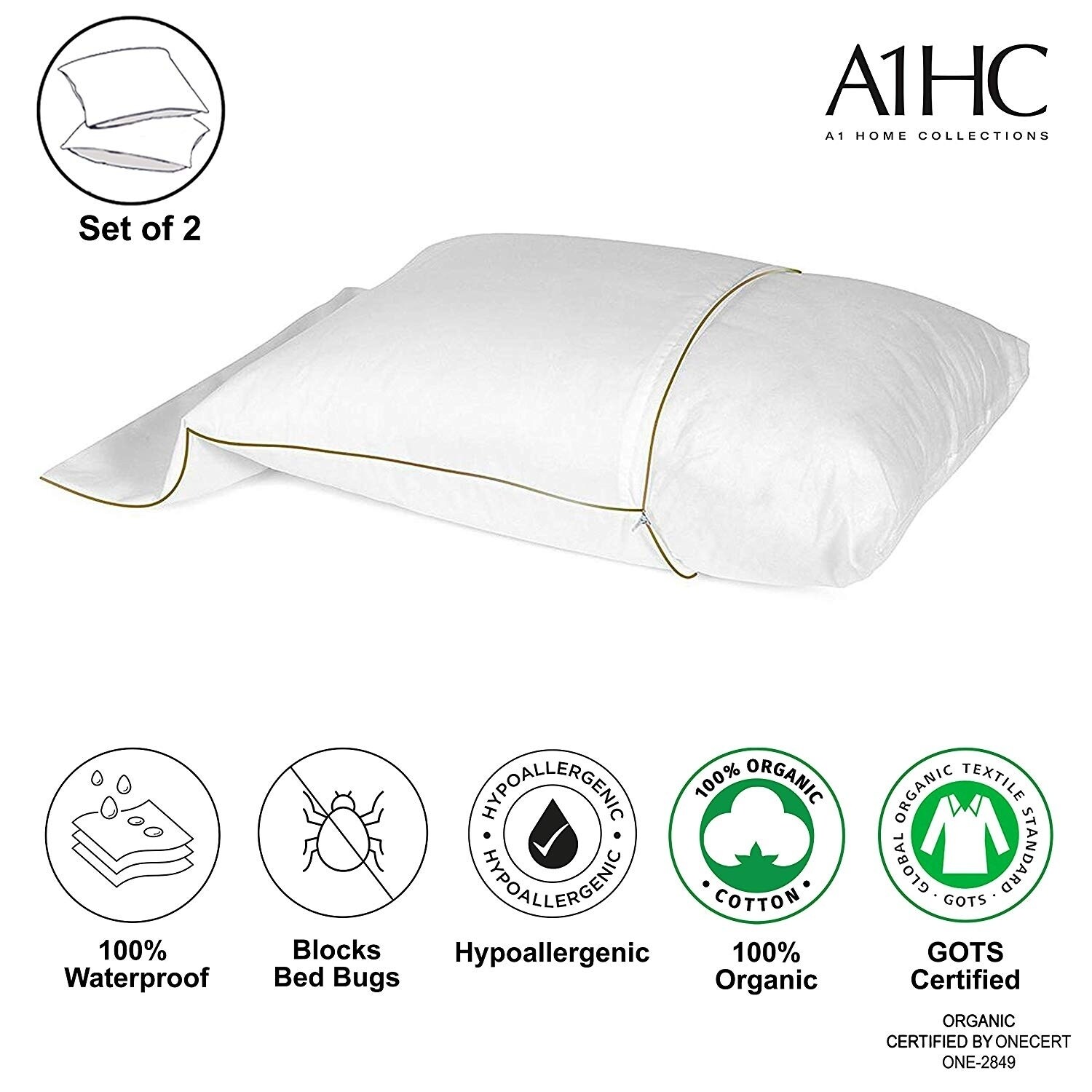 Shop 100 Organic Cotton Waterproof Membrane Treated Anti Mite And