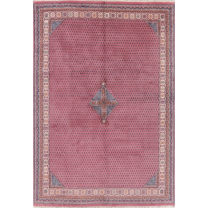 Botemir Indian Oriental Carpet Hand Knotted Wool Traditional Rug