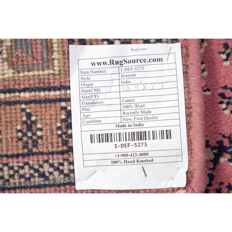 Botemir Indian Oriental Carpet Hand Knotted Wool Traditional Rug