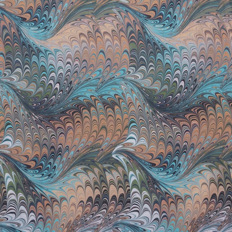 The Art of Marbling Alluvium Designer Throw Pillow
