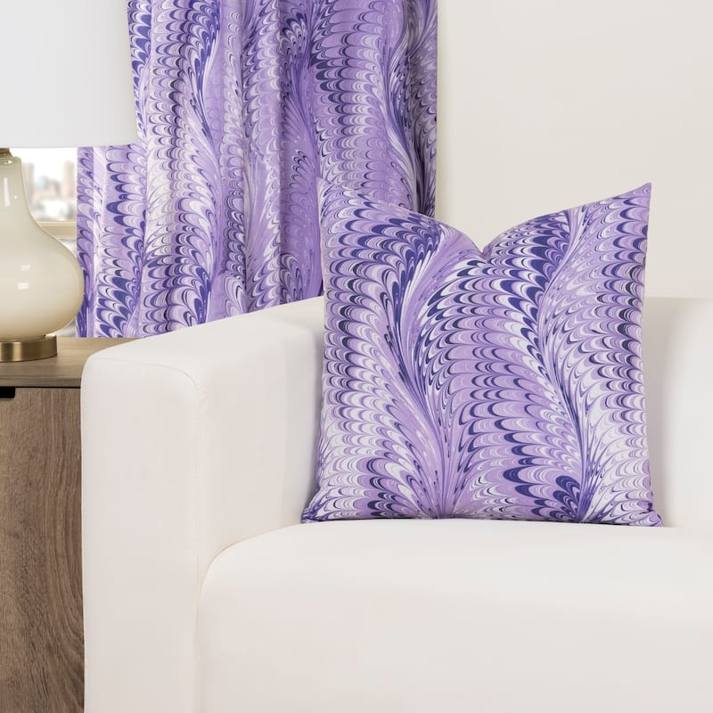 The Art of Marbling Landslide Designer Throw Pillow