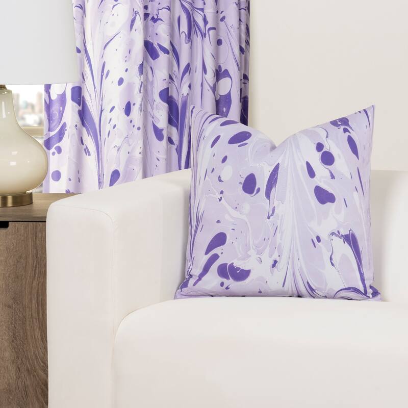 The Art of Marbling Electrify Designer Throw Pillow