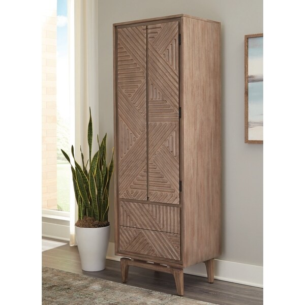Carson Carrington Hjuvik 2-drawer Rectangular Shoe Cabinet - 24" x 18" x 72.75"