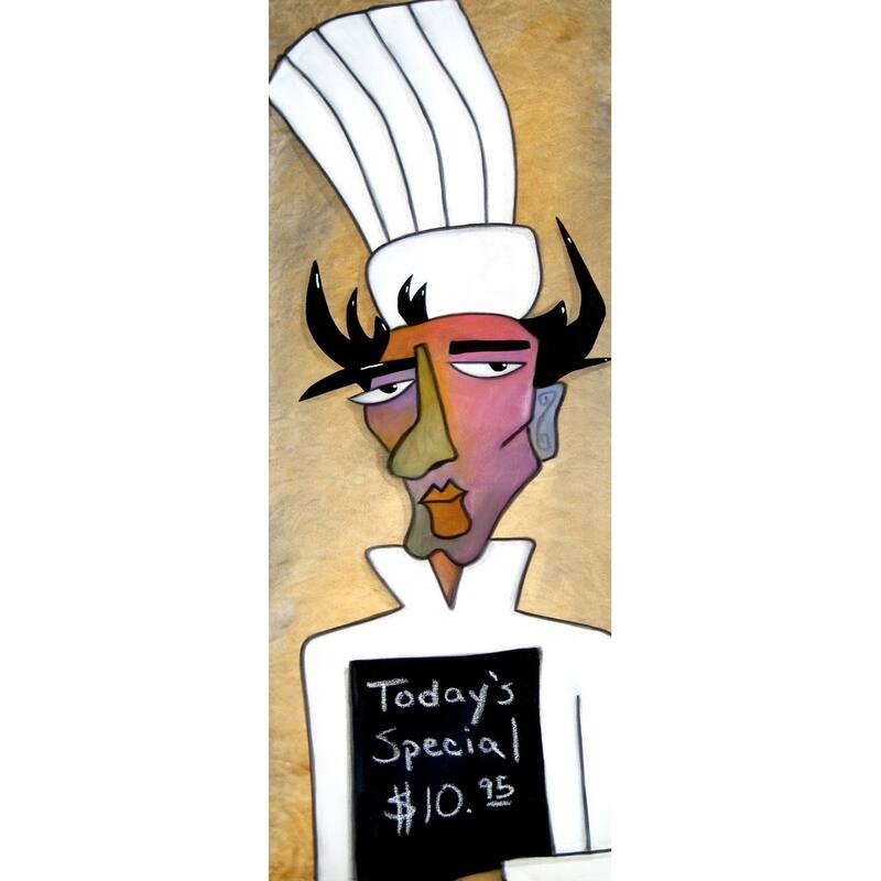 CANVAS Special Sauce Chef Sign by Fidostudios Art Painting Reproduction - 18 x 12